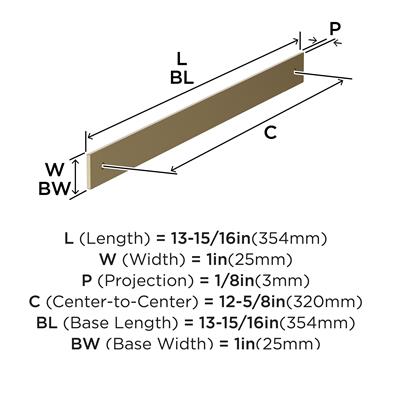 Ladera Cabinet Pull Backplate