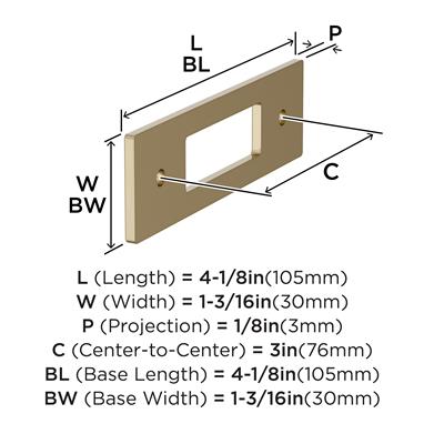 Medora Cabinet Pull Backplate