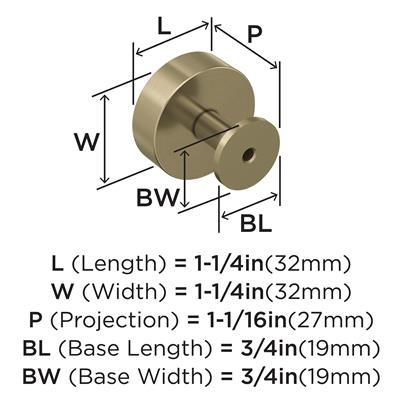 Radius Cabinet Knob