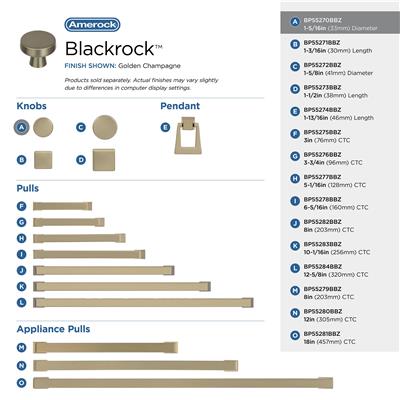 Blackrock Cabinet Knob