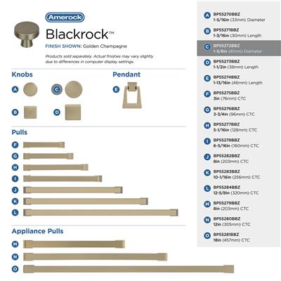 Blackrock Cabinet Knob