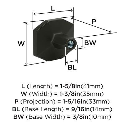 Carrione™ Rectangle Knob