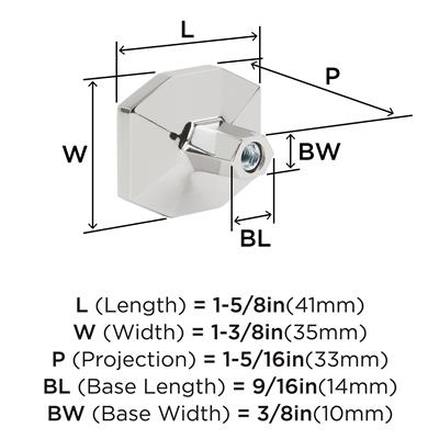 Carrione™ Rectangle Knob