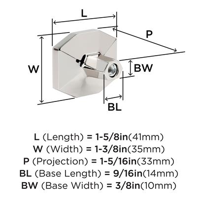 Carrione™ Rectangle Knob