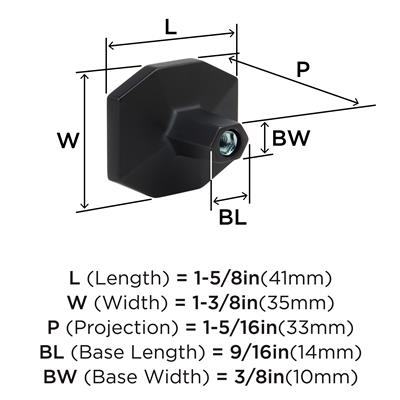 Carrione™ Rectangle Knob