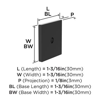Ladera Cabinet Knob Backplate