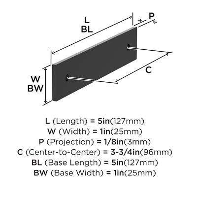 Ladera Cabinet Pull Backplate