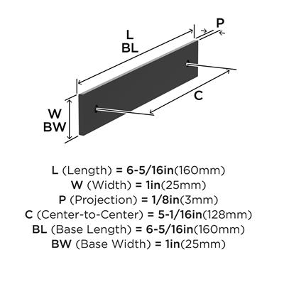 Ladera Cabinet Pull Backplate