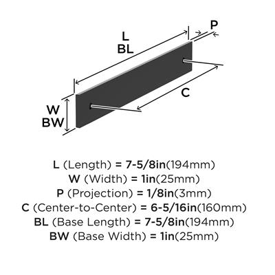 Ladera Cabinet Pull Backplate