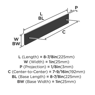 Ladera Cabinet Pull Backplate