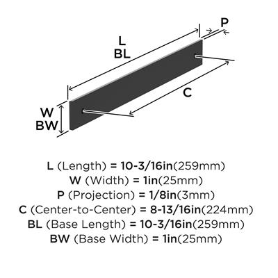 Ladera Cabinet Pull Backplate