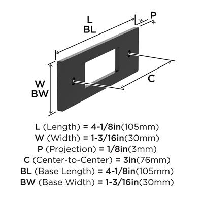 Medora Cabinet Pull Backplate
