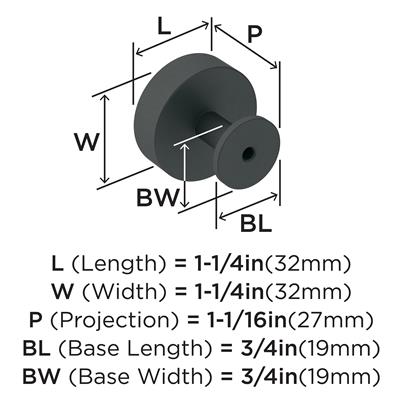 Radius Cabinet Knob