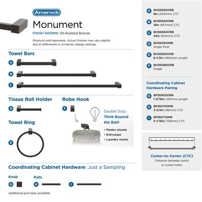 Monument Single Prong Robe Hook
