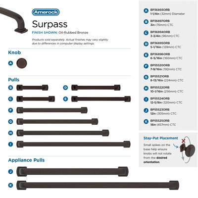 Surpass Cabinet Pull | Amerock