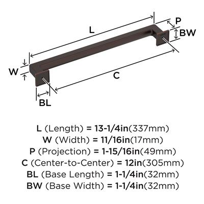 Lintel Appliance Pull | Amerock