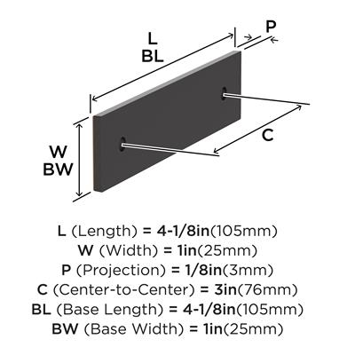 Ladera Cabinet Pull Backplate