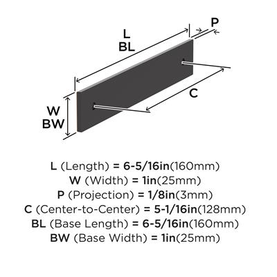 Ladera Cabinet Pull Backplate