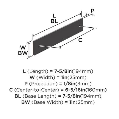 Ladera Cabinet Pull Backplate