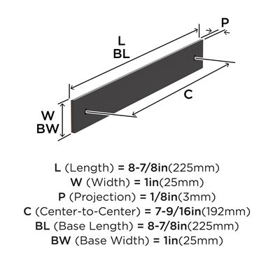 Ladera Cabinet Pull Backplate