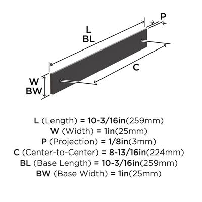 Ladera Cabinet Pull Backplate