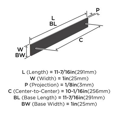 Ladera Cabinet Pull Backplate