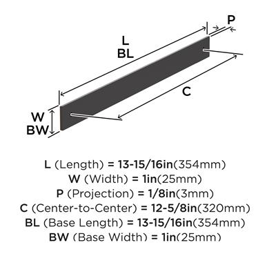 Ladera Cabinet Pull Backplate