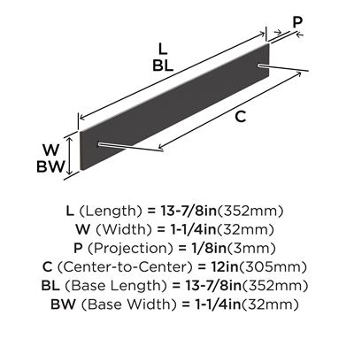 Ladera Appliance Pull Backplate