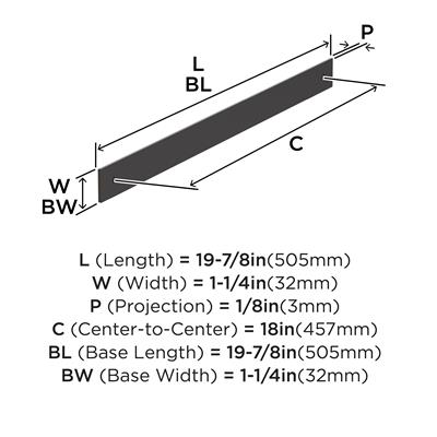 Ladera Appliance Pull Backplate