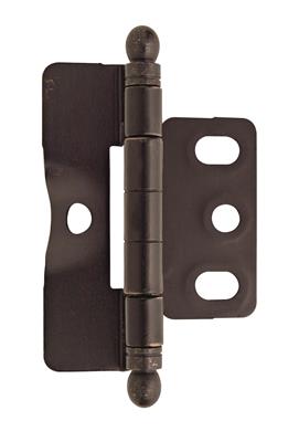 3/4 inch (19mm) Door Thickness Full Inset, Full Wrap, Ball Tip Hinge - 1 Pack