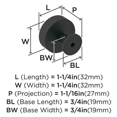 Radius Cabinet Knob