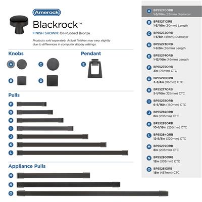 Blackrock Cabinet Knob