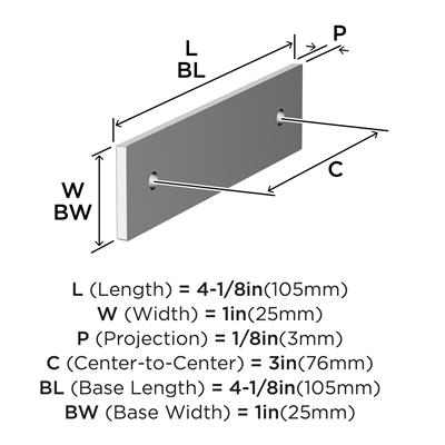 Ladera Cabinet Pull Backplate