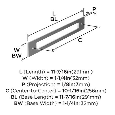 Medora Cabinet Pull Backplate