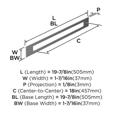 Medora Appliance Pull Backplate