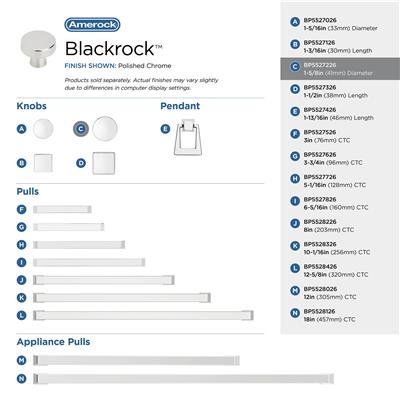 Blackrock Cabinet Knob