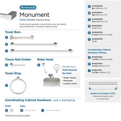Monument Single Prong Robe Hook