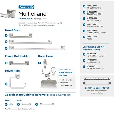 Mulholland Double Prong Robe Hook