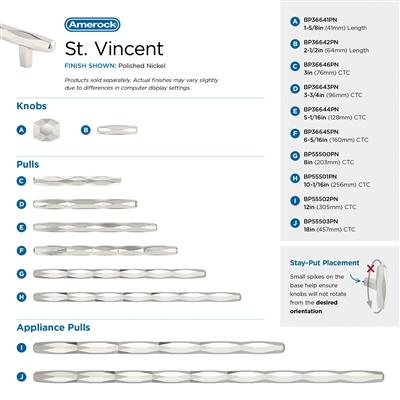 St. Vincent Cabinet Knob