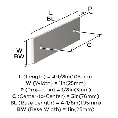 Ladera Cabinet Pull Backplate