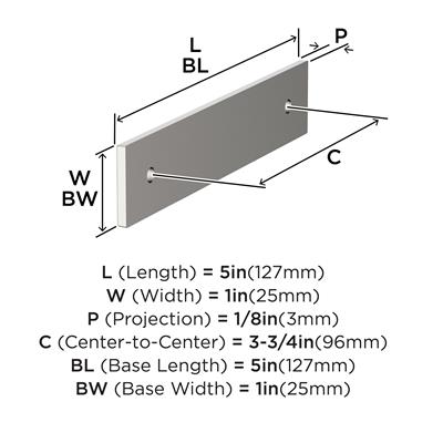 Ladera Cabinet Pull Backplate