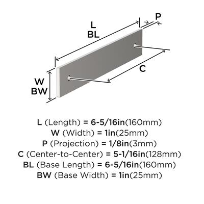 Ladera Cabinet Pull Backplate