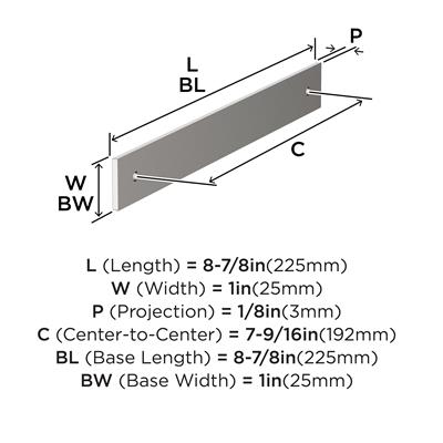 Ladera Cabinet Pull Backplate