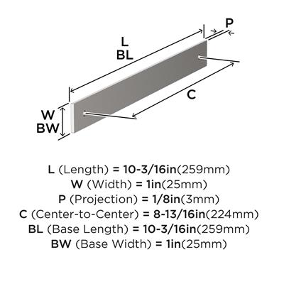 Ladera Cabinet Pull Backplate