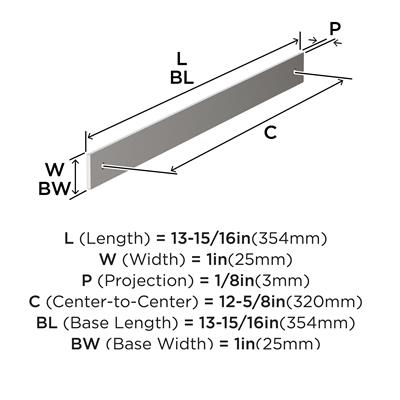 Ladera Cabinet Pull Backplate