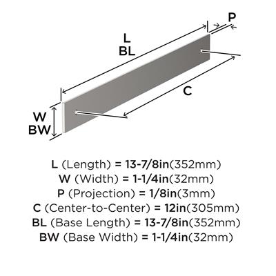 Ladera Appliance Pull Backplate