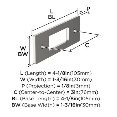Medora Cabinet Pull Backplate
