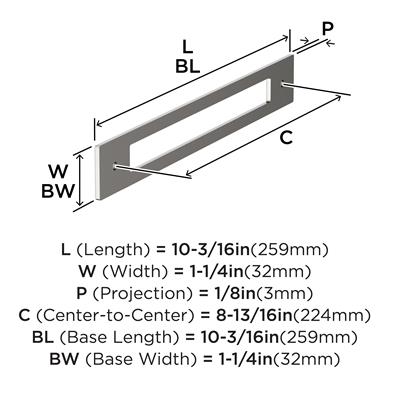 Medora Cabinet Pull Backplate