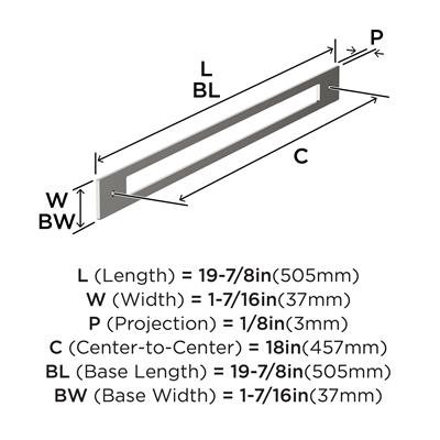 Medora Appliance Pull Backplate