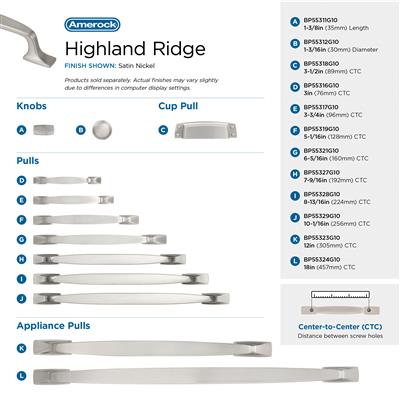 Highland Ridge Appliance Pull | Amerock